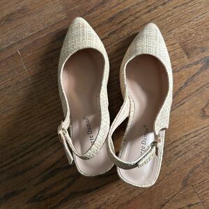 Cream Slingback Heels